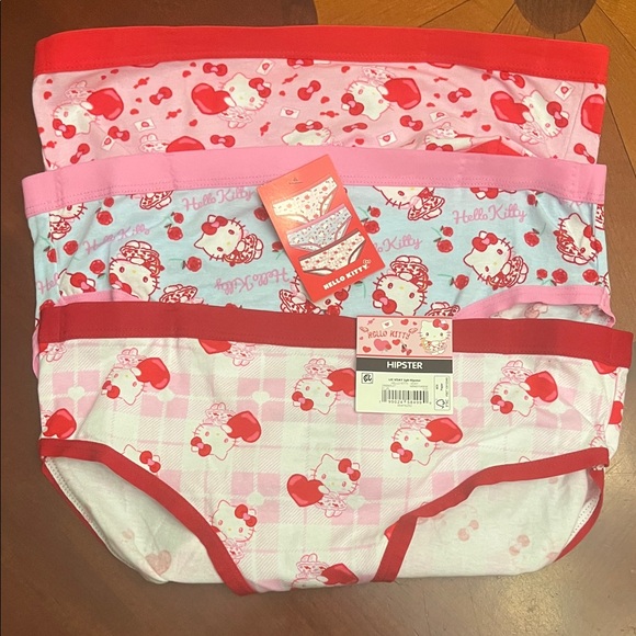 Hello Kitty Other - Hello Kitty women hipster Panties - Red and Pink